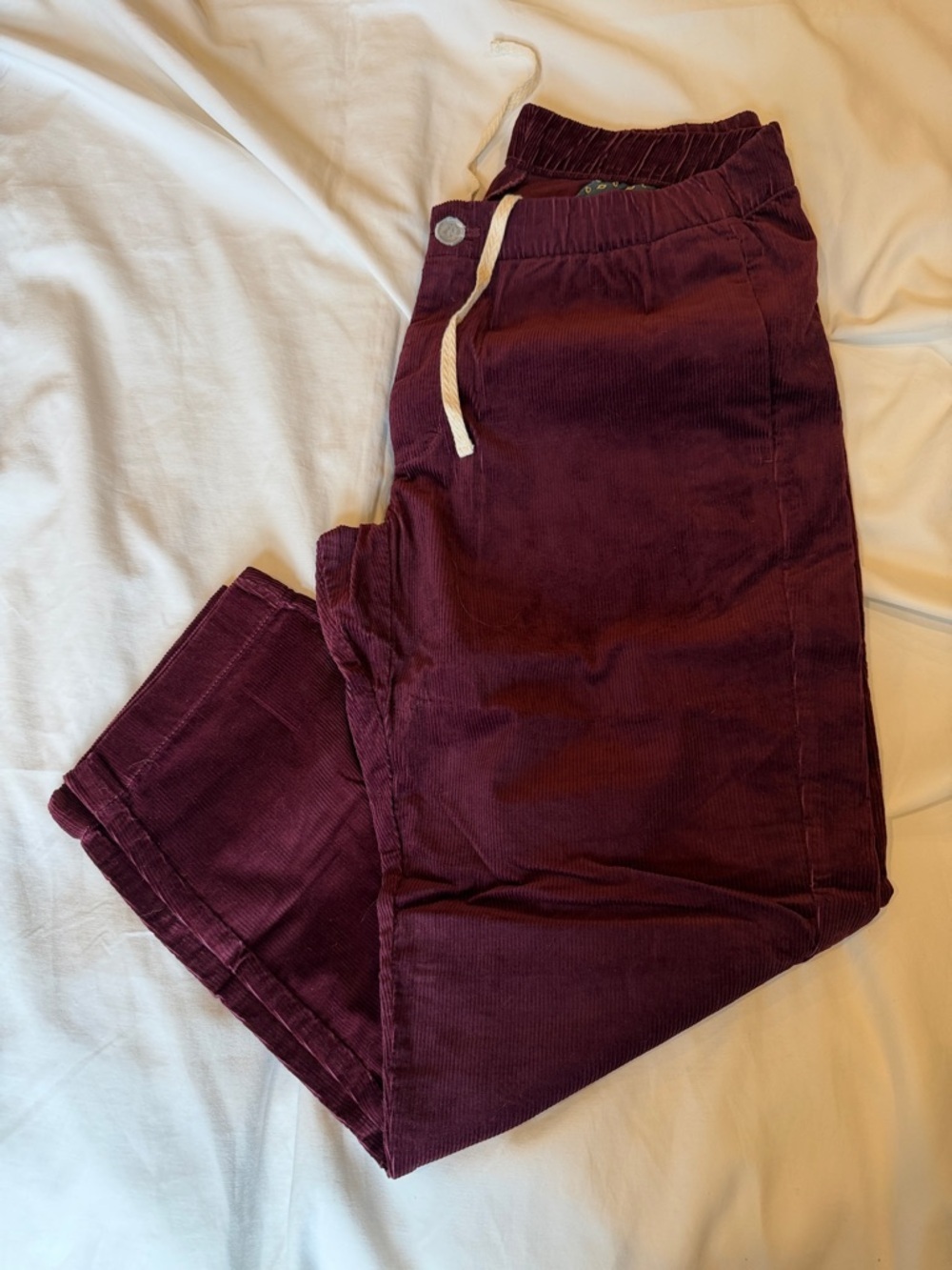 Bonobos Corduroy Pants in Burgundy